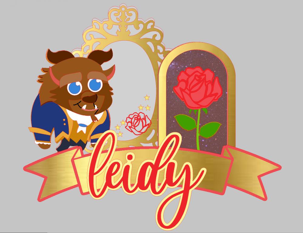 Arquivo de corte Topo de bolo Bela e a Fera