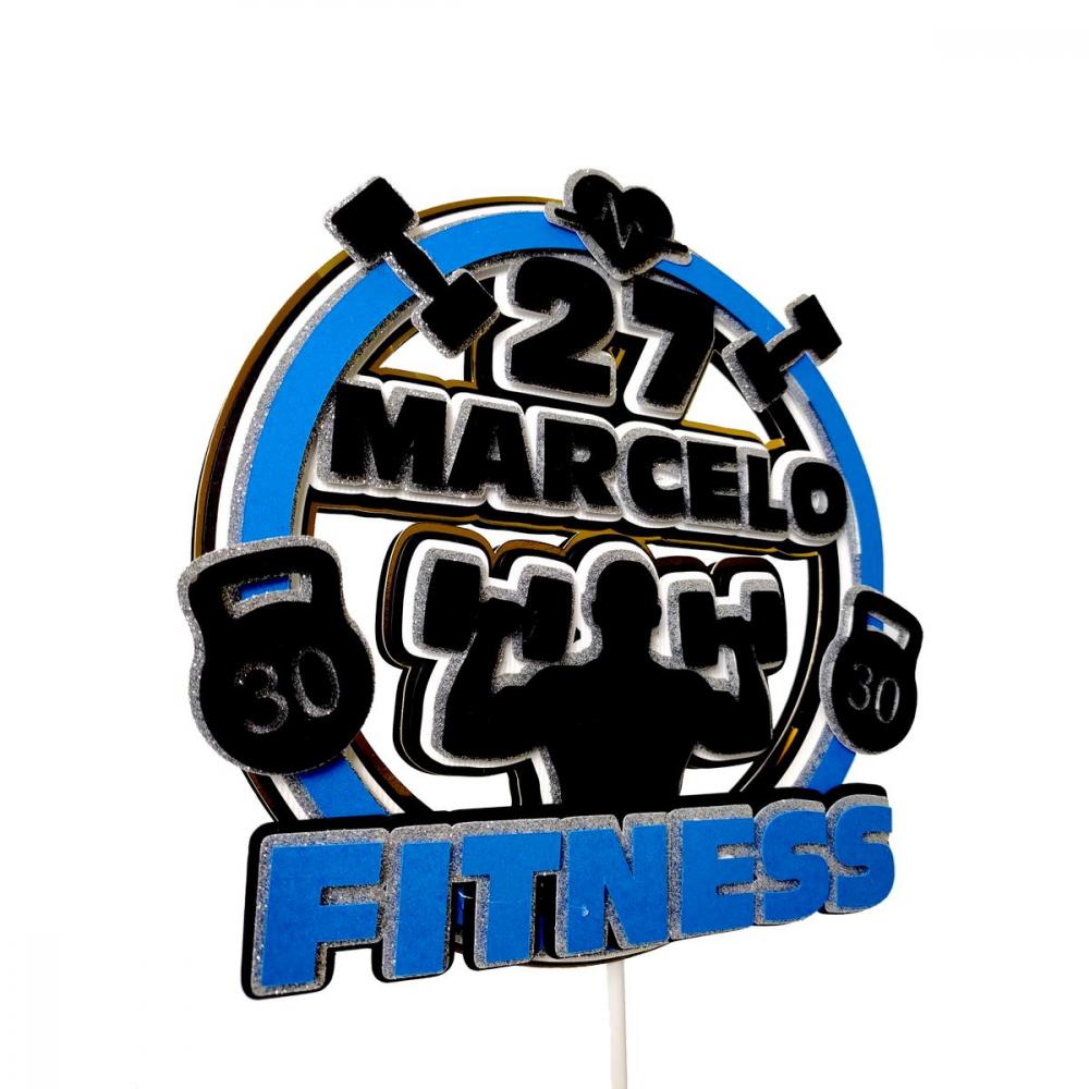 Arquivo de corte topo de bolo Academia