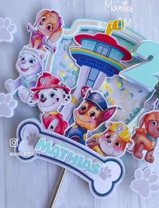 Arquivo de corte topo de bolo Patrulha Canina