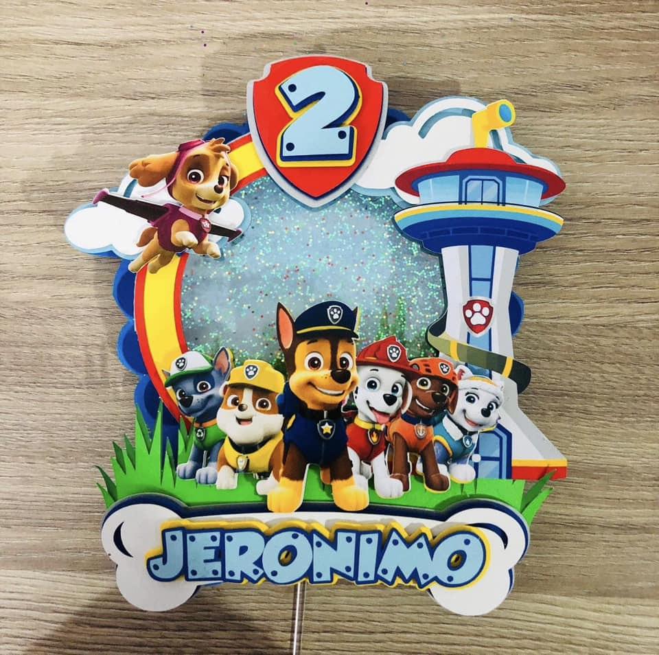 Arquivo de corte topo de bolo Patrulha Canina