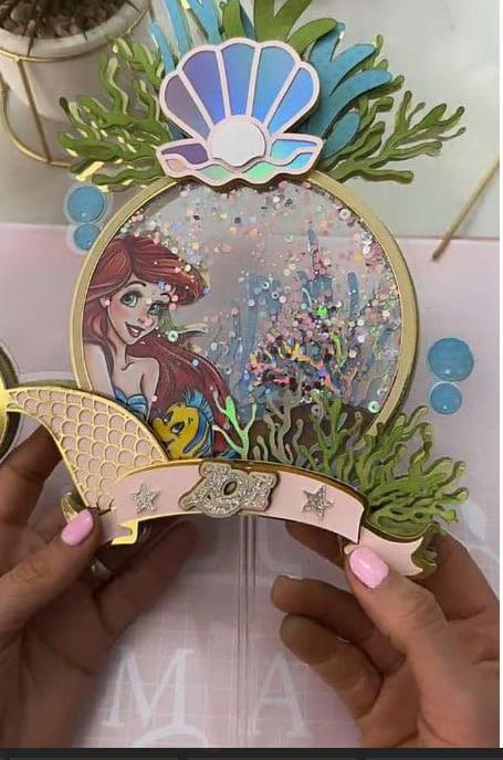 Arquivo de corte topo de bolo Ariel