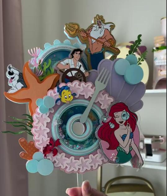 Arquivo de corte topo de bolo Ariel