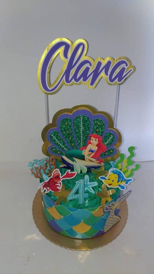 Arquivo de corte topo de bolo Ariel