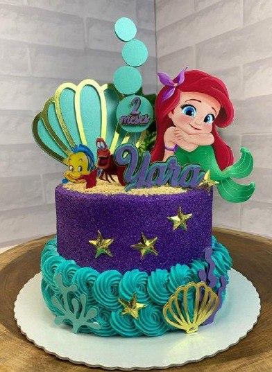 Arquivo de corte topo de bolo Ariel