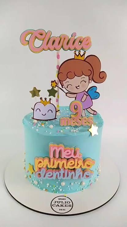 Arquivo de corte topo de bolo Fada do dente