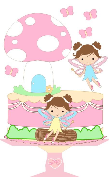 Arquivo de corte topo de bolo Fada