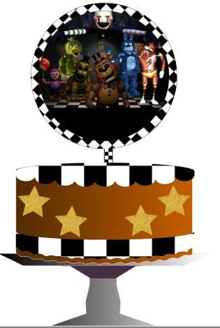 Arquivo de corte Topo de Bolo FNAF