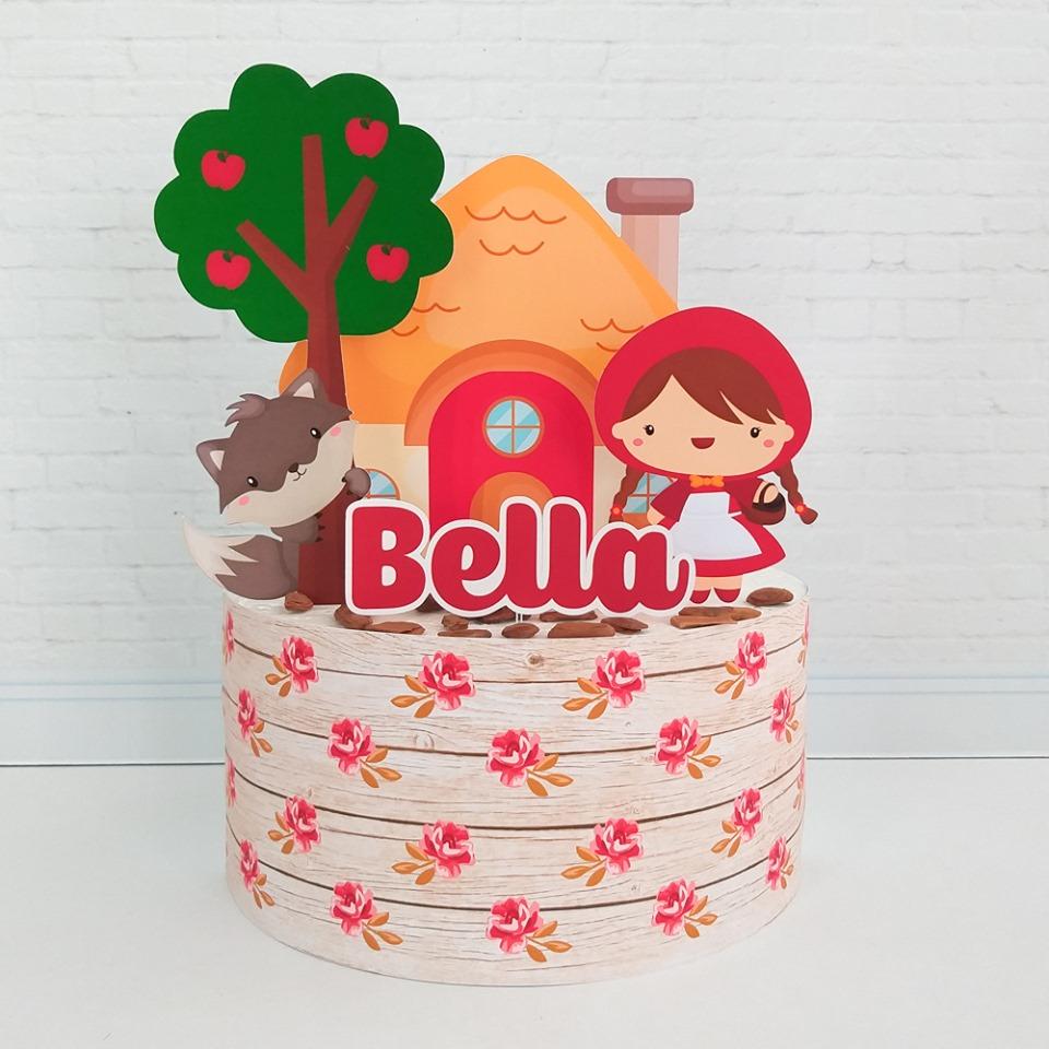 Arquivo de corte topo de bolo Chapeuzinho Vermelho