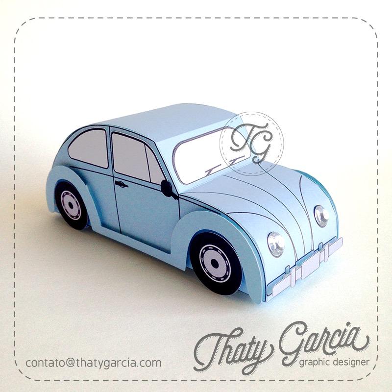 Arquivo de corte topo de bolo Fusca