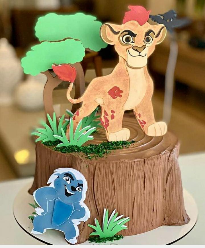 Arquivo de corte topo de bolo A Guarda do Leão