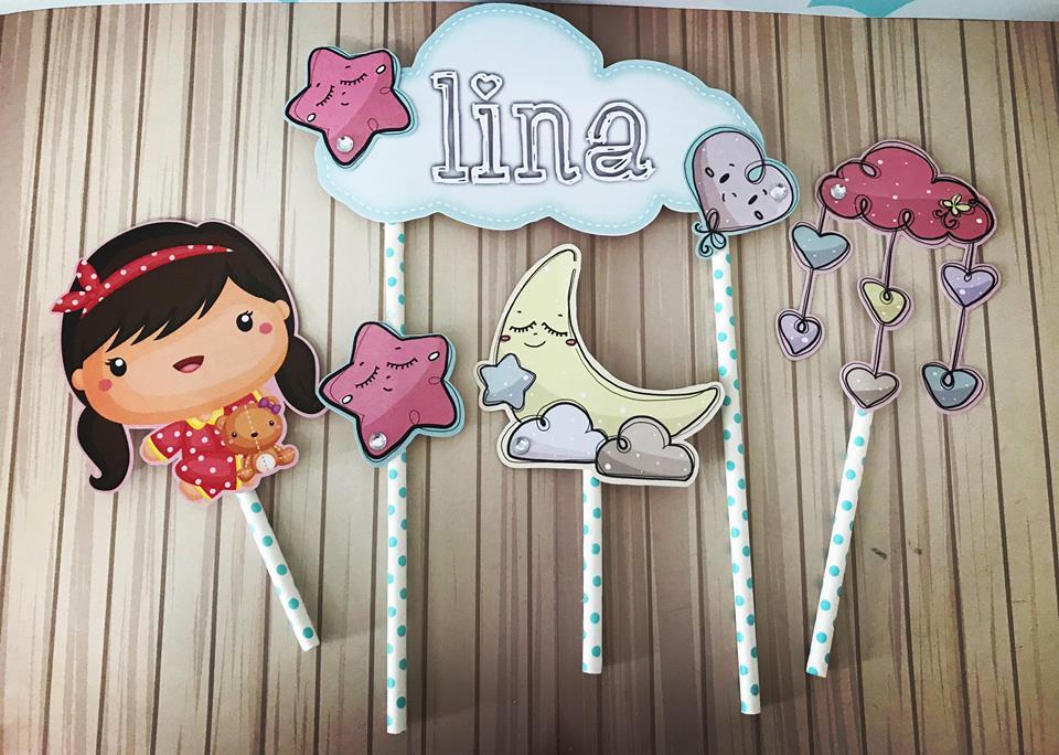 Arquivo de corte Topo de Bolo Festa do Pijama