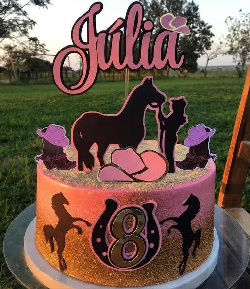 Arquivo de corte  Topo de Bolo Cowboy