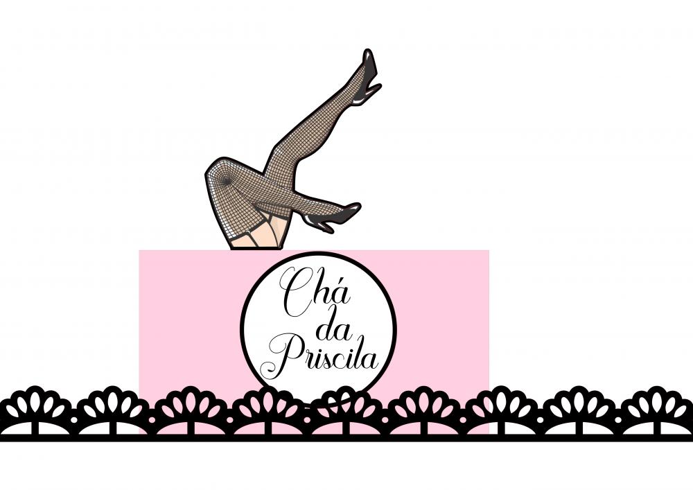 Arquivo de corte topo de bolo Chá de Lingerie