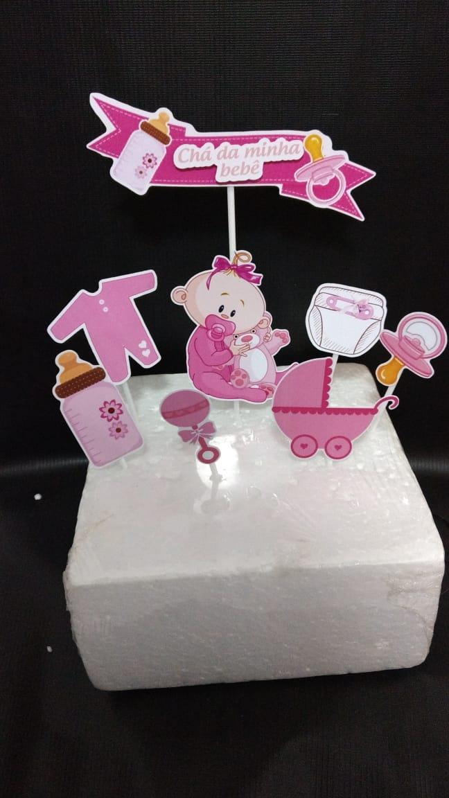 Arquivo de corte topo de bolo Chá Revelação