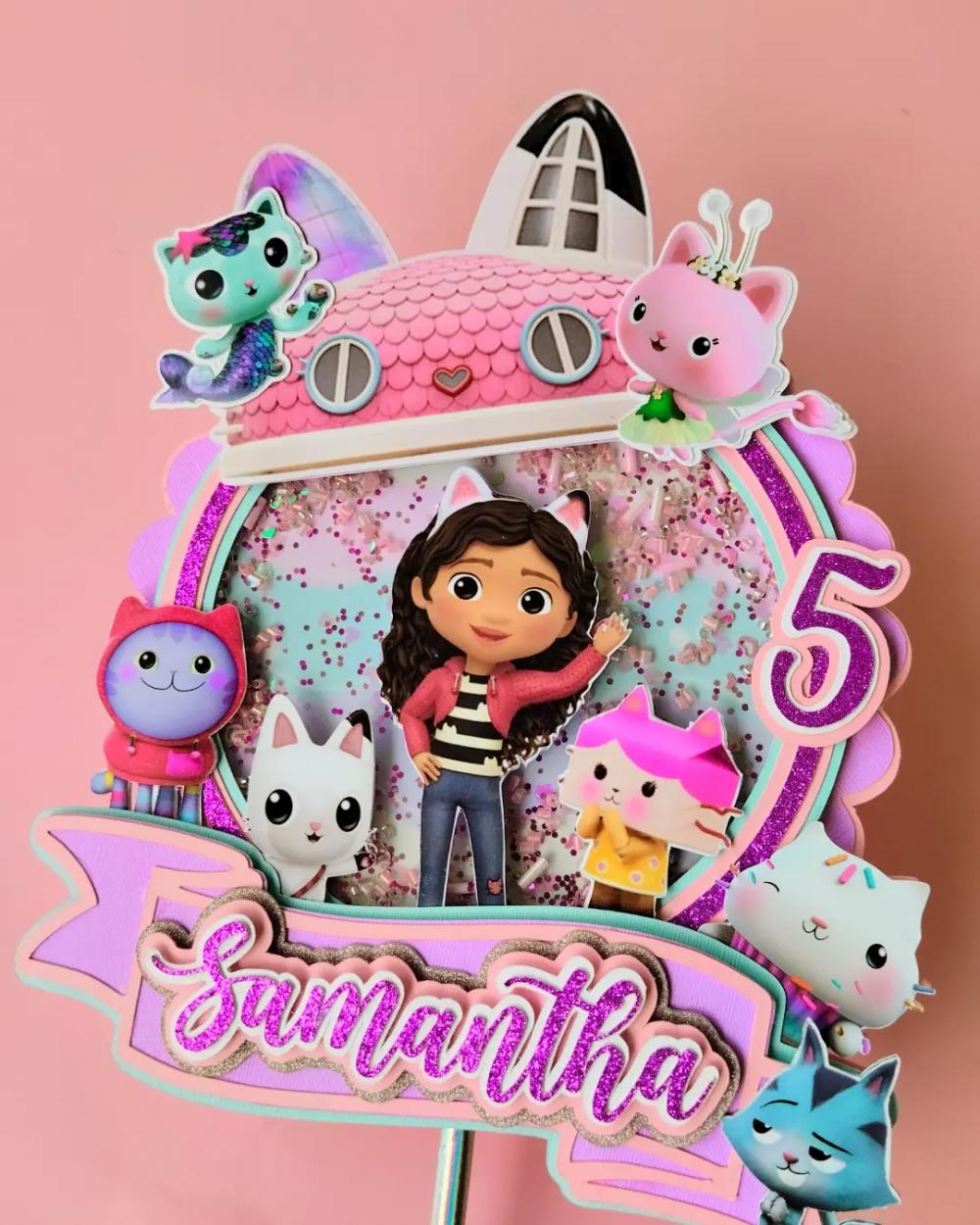 Arquivo de corte topo de bolo A Casa Mágica da Gabi