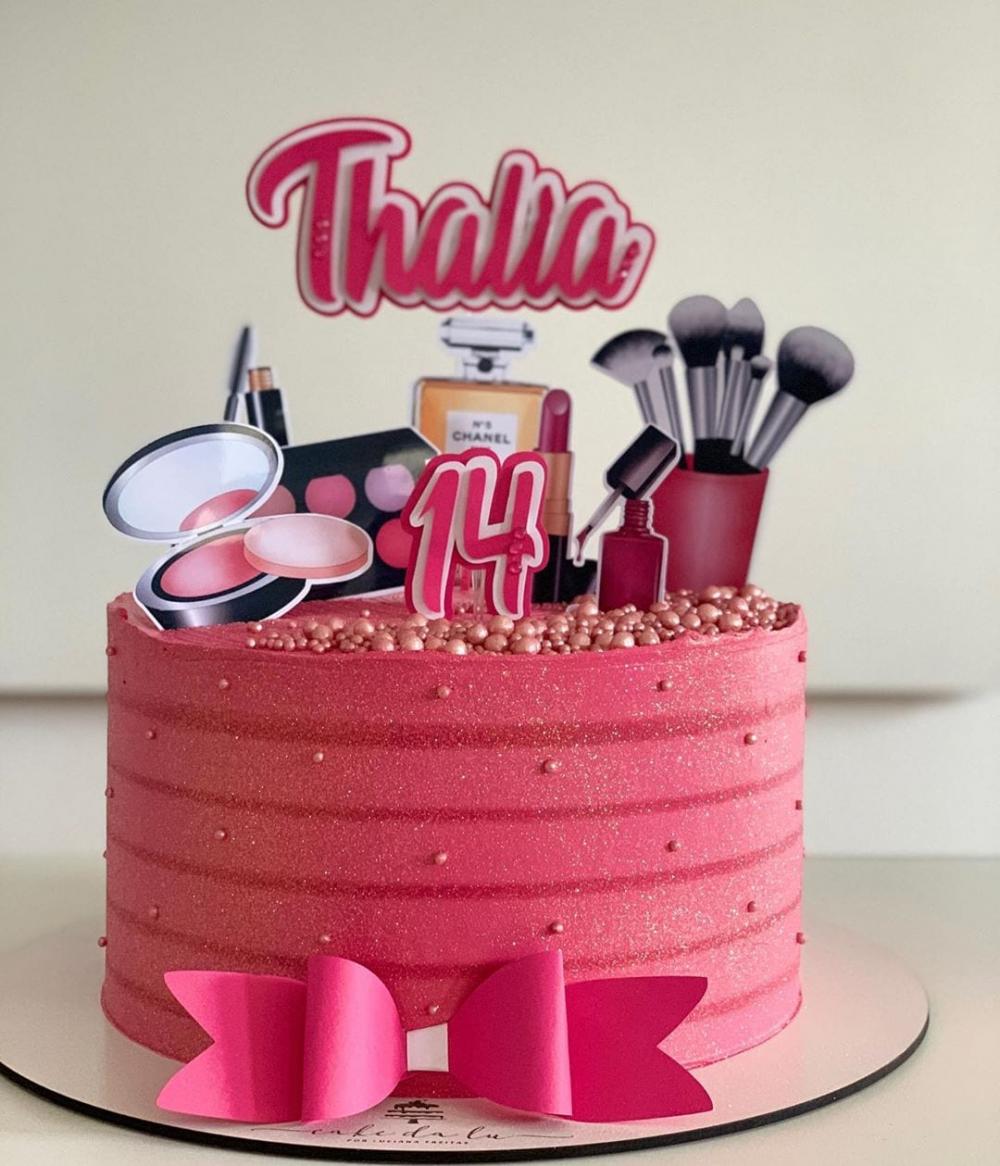 Arquivo de corte topo de bolo maquiagem