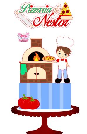 Arquivo de corte topo de bolo Pizza