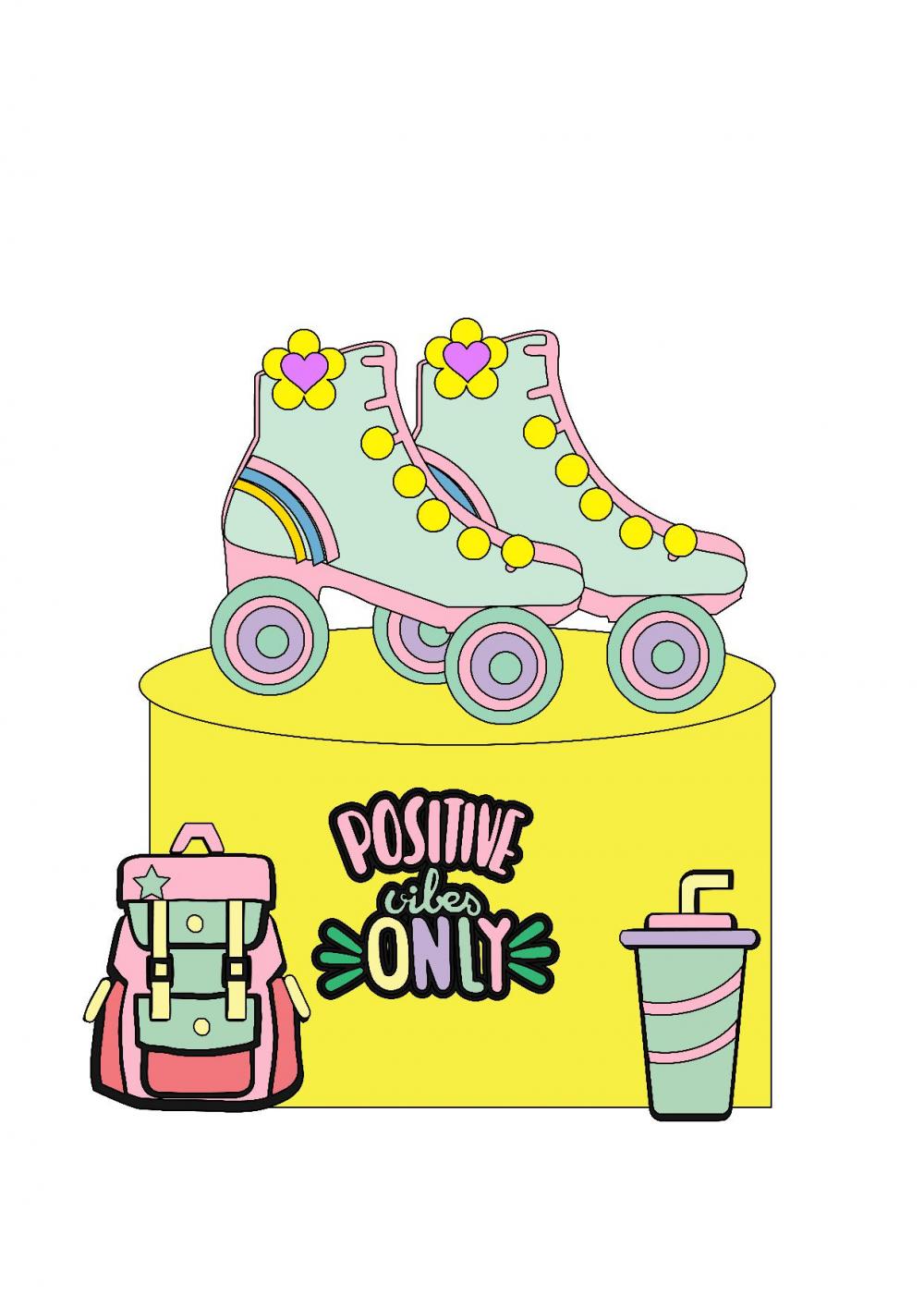 Arquivo de corte topo de bolo patins