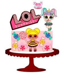 Arquivo de corte topo de bolo Lol Surprise