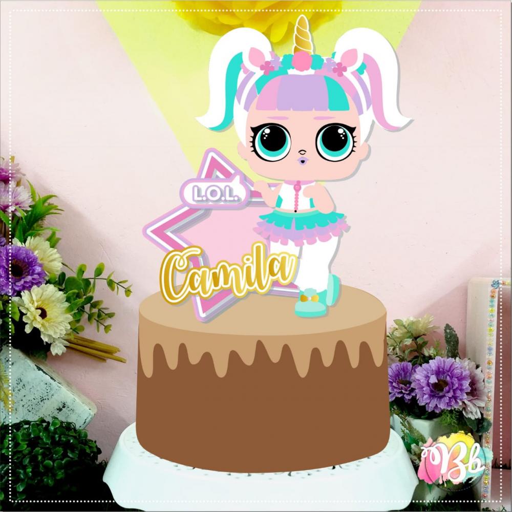 Arquivo de corte topo de bolo Lol Surprise