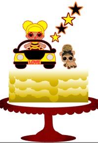 Arquivo de corte topo de bolo Lol Surprise
