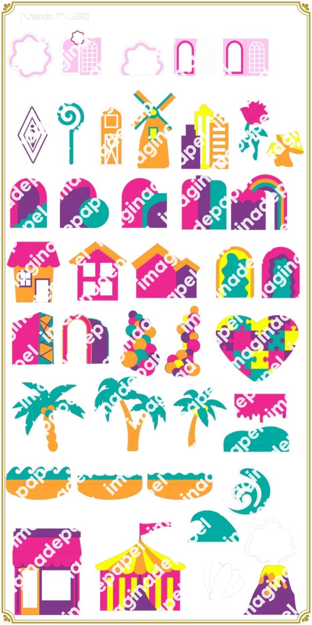 Arquivo de corte topo de bolo Painéis