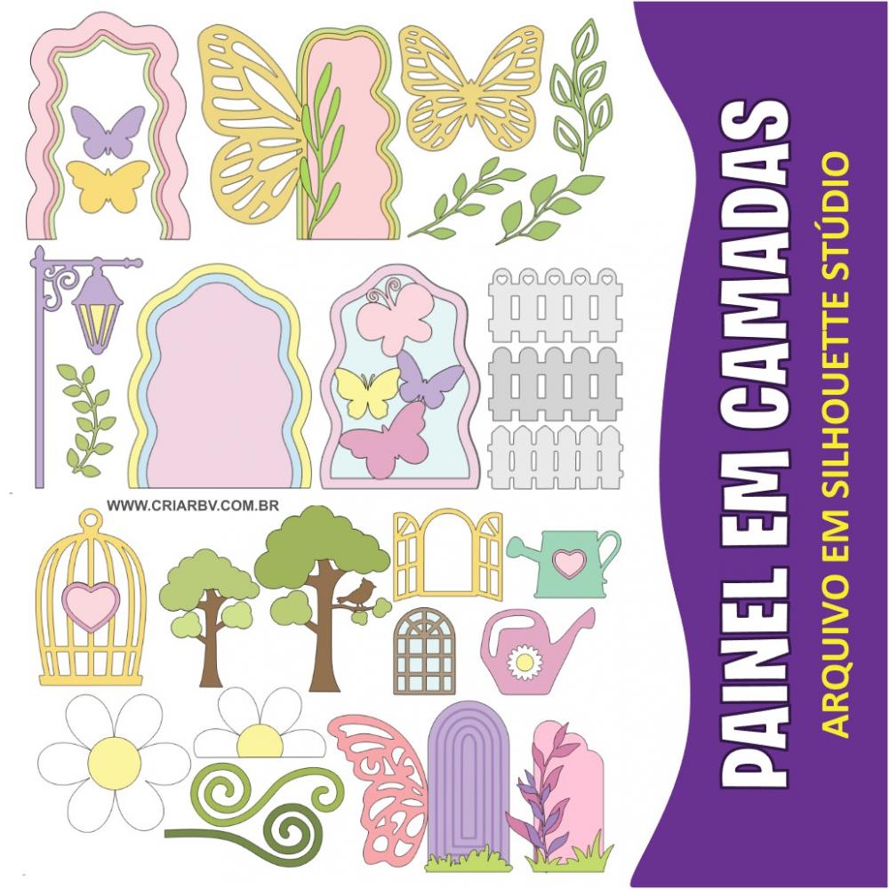 Arquivo de corte topo de bolo Painéis