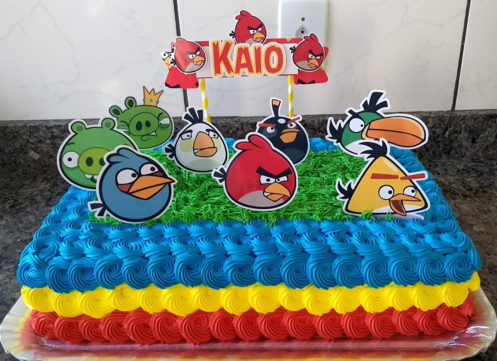 Arquivo de corte topo de bolo Angry Birds