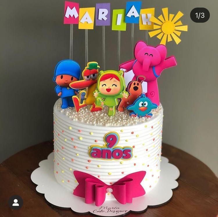 Arquivo de corte topo de bolo Pocoyo