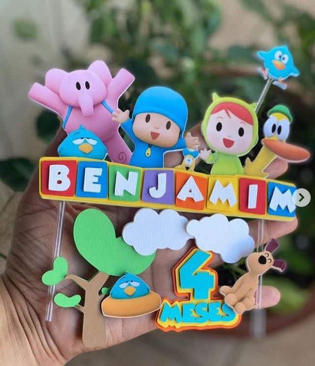 Arquivo de corte topo de bolo Pocoyo