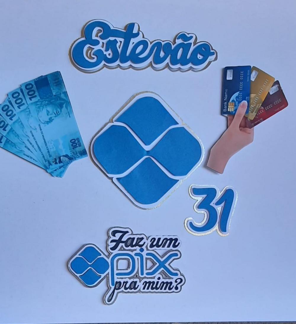 Arquivo de corte topo de bolo Pix