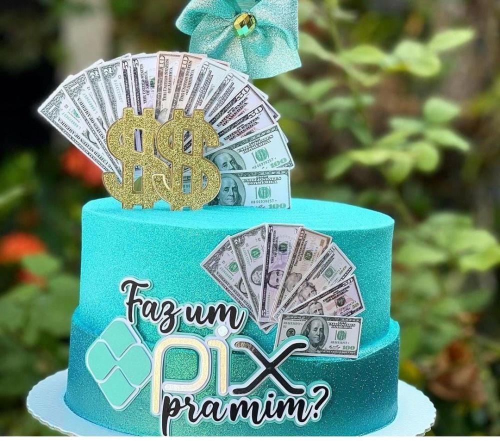 Arquivo de corte topo de bolo Pix