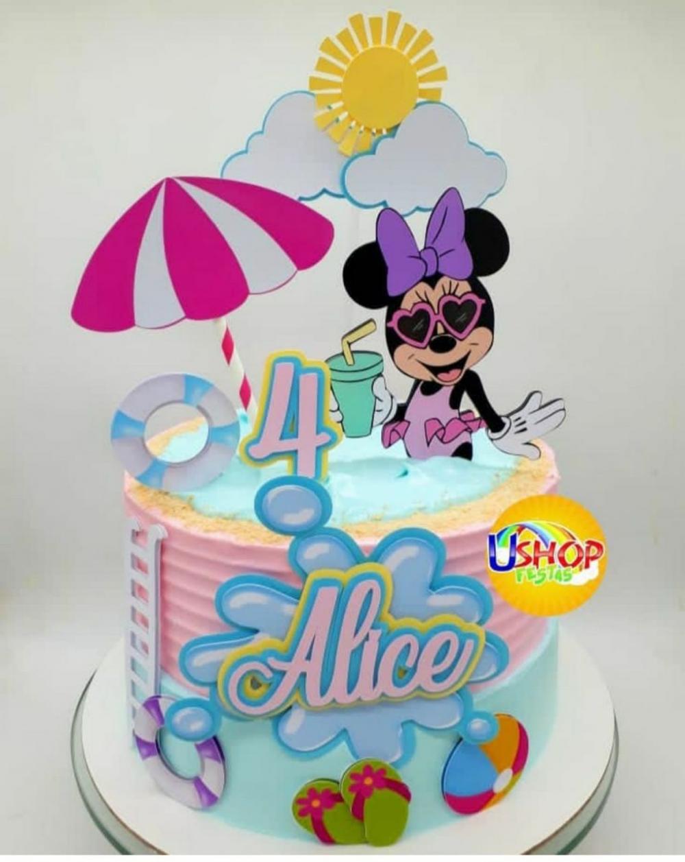 Arquivo de corte topo de bolo pool Party