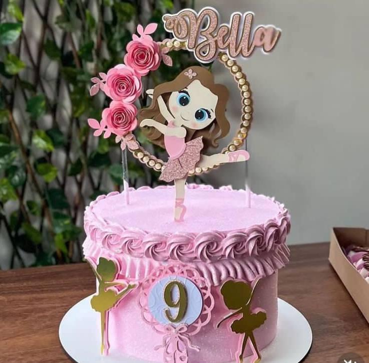 Arquivo de corte topo de bolo bailarina