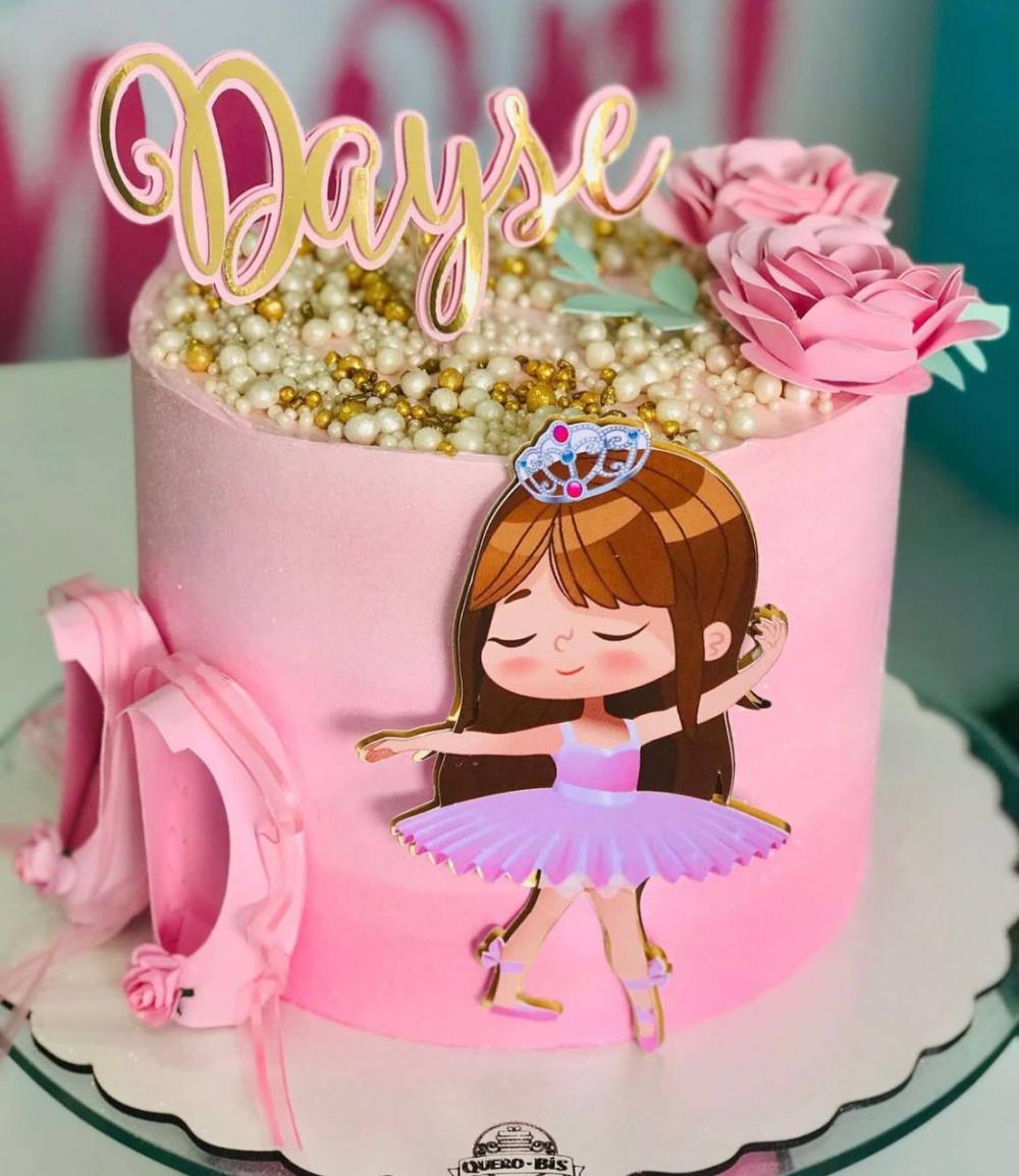 Arquivo de corte topo de bolo bailarina