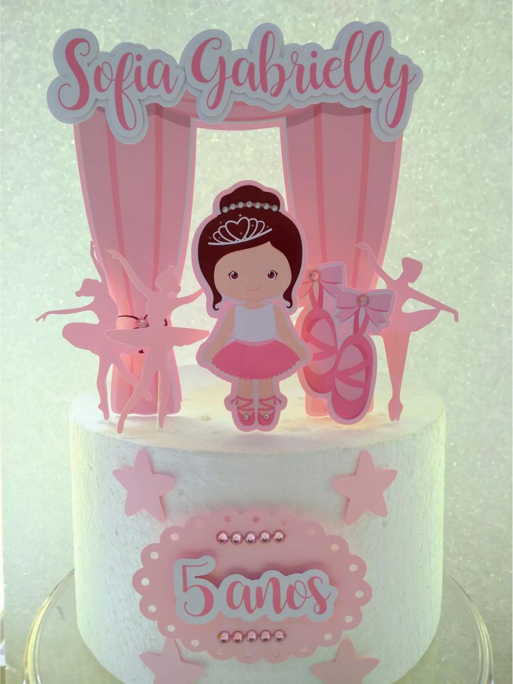 Arquivo de corte topo de bolo bailarina