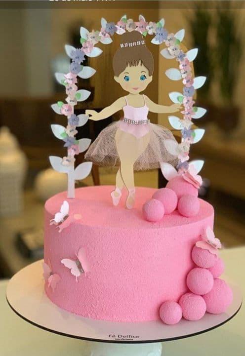 Arquivo de corte topo de bolo bailarina