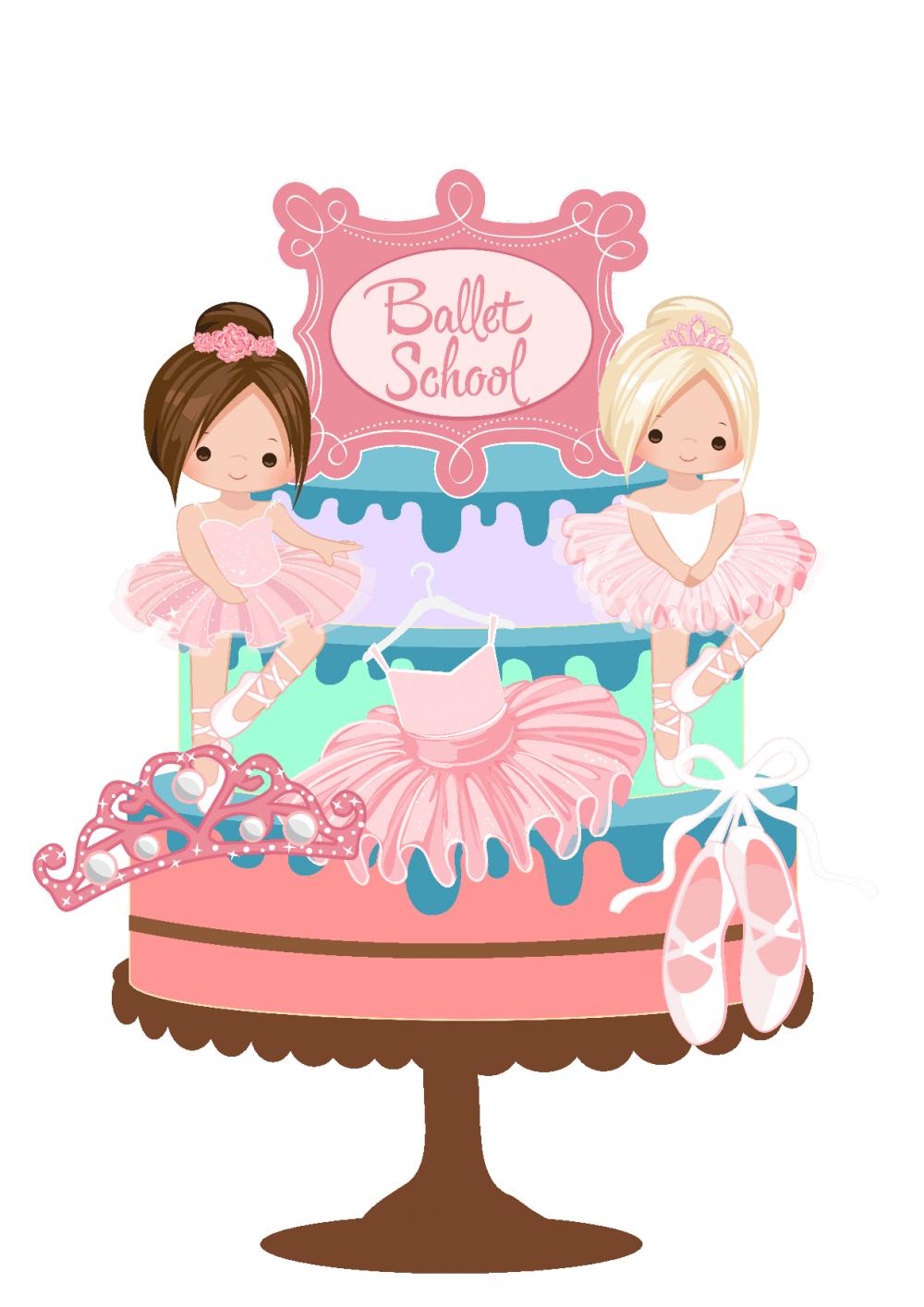 Arquivo de corte topo de bolo bailarina