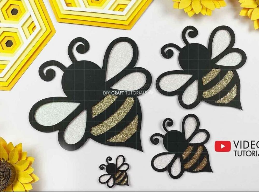 Arquivo de corte topo de bolo Abelhinha