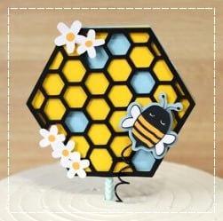 Arquivo de corte topo de bolo Abelhinha