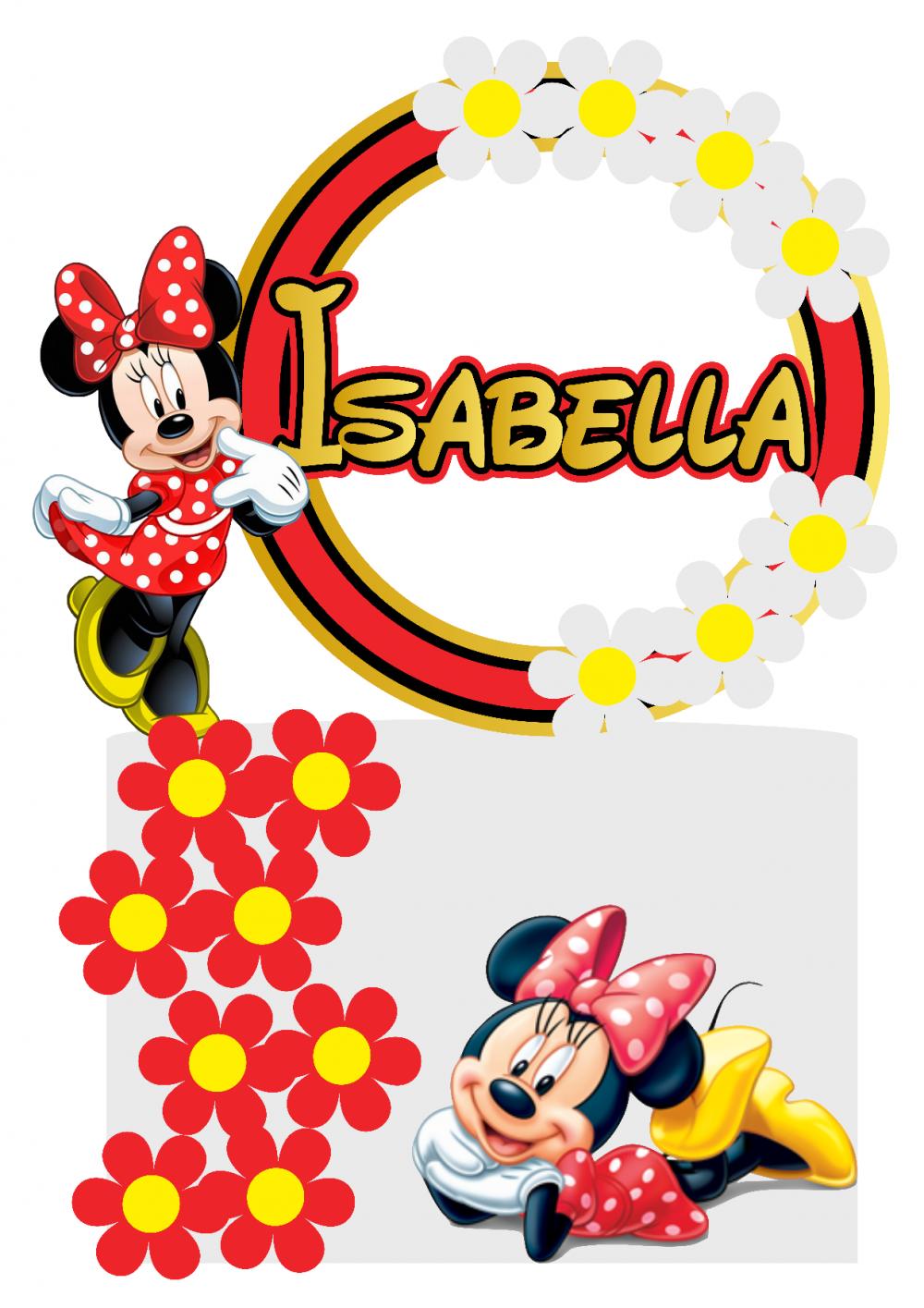 Arquivo de corte topo de bolo Minnie