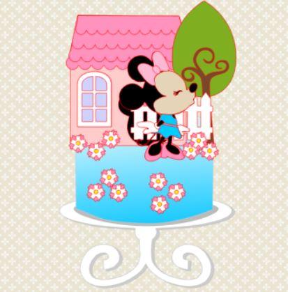 Arquivo de corte topo de bolo Minnie