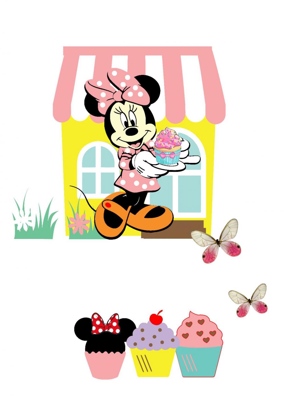 Arquivo de corte topo de bolo Minnie