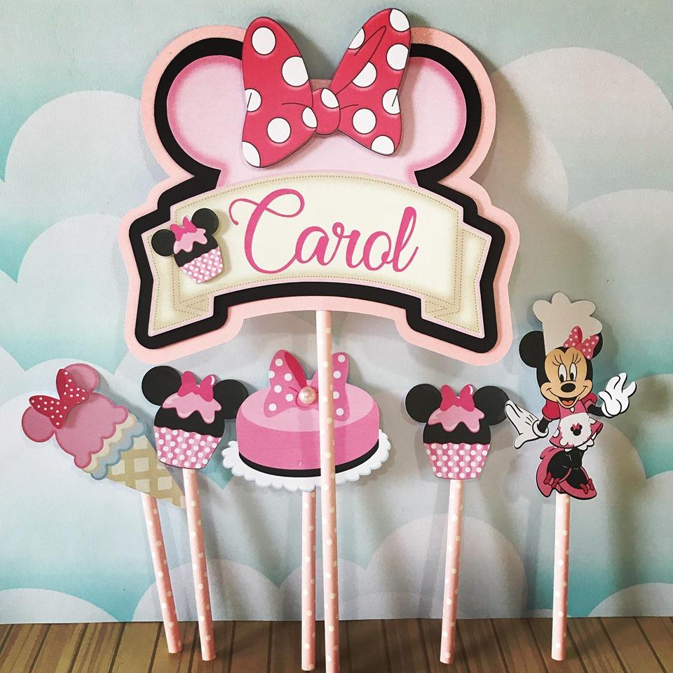 Arquivo de corte topo de bolo Minnie