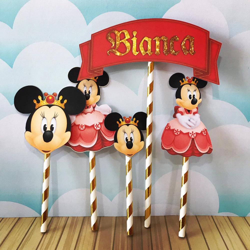 Arquivo de corte topo de bolo Minnie