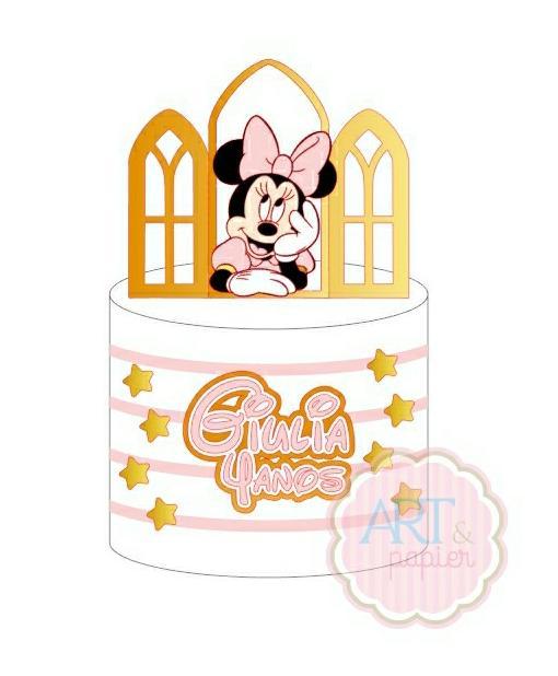 Arquivo de corte topo de bolo Minnie