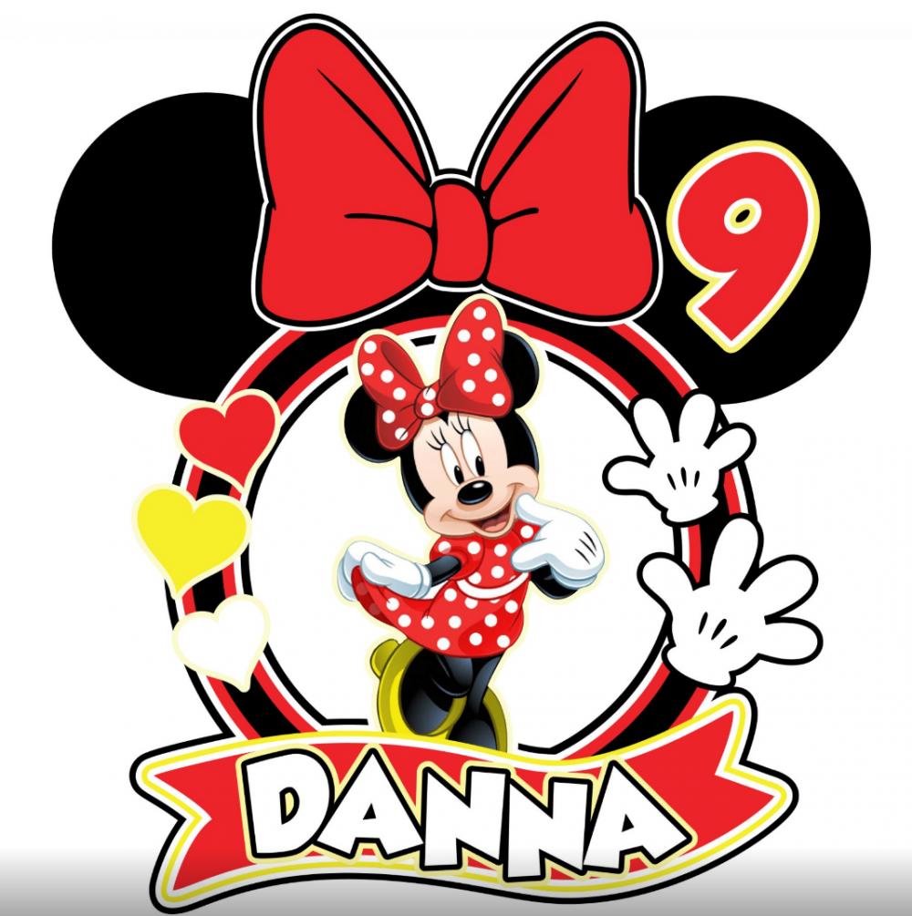 Arquivo de corte topo de bolo Minnie