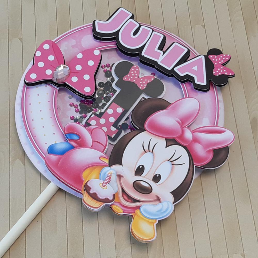 Arquivo de corte topo de bolo Minnie