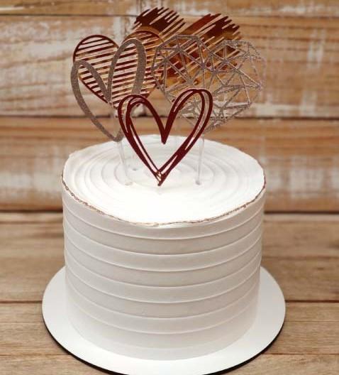 Arquivo de corte topo de bolo Coração