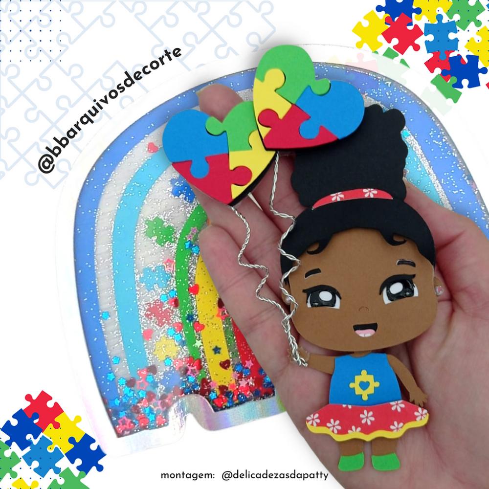 Arquivo de corte topo de bolo Autismo